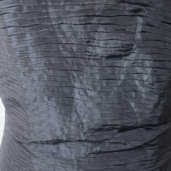 Vtg Karen Lucas For Niki 1980’s Prom Dress Black White High Low Ruched Size 12 - Picture 6 of 11